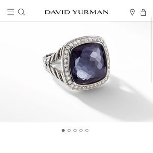 David Yurman Ring - Gorgeous Black Orchid + Diamo… - image 1